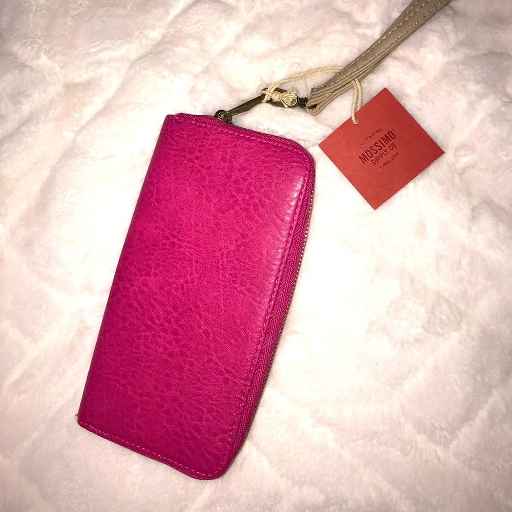 Pink Wallet Wristlet